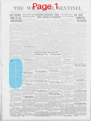 Page thumbnail for The Wrangell Sentinel