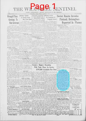 Page thumbnail for The Wrangell Sentinel