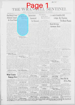 Page thumbnail for The Wrangell Sentinel