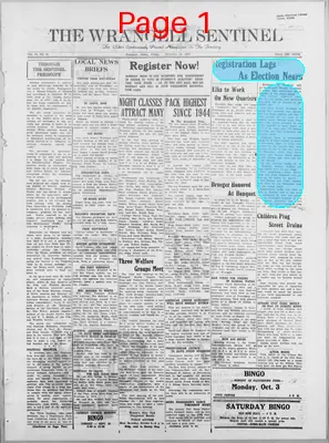 Page thumbnail for The Wrangell Sentinel