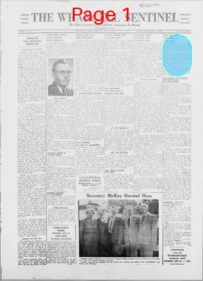Page thumbnail for The Wrangell Sentinel