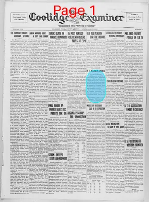 Page thumbnail for The Coolidge Examiner