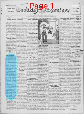 Page thumbnail for The Coolidge Examiner