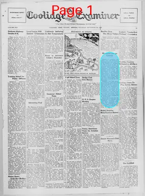 Page thumbnail for The Coolidge Examiner