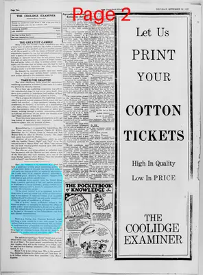 Page thumbnail for The Coolidge Examiner