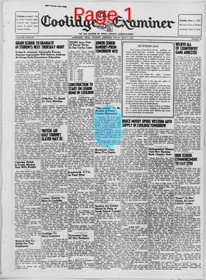 Page thumbnail for The Coolidge Examiner