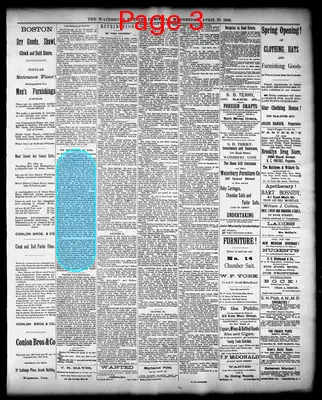 Page thumbnail for Waterbury Evening Democrat