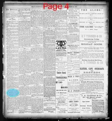 Page thumbnail for Waterbury Evening Democrat