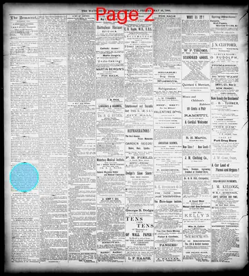 Page thumbnail for Waterbury Evening Democrat