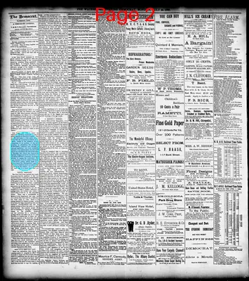 Page thumbnail for Waterbury Evening Democrat