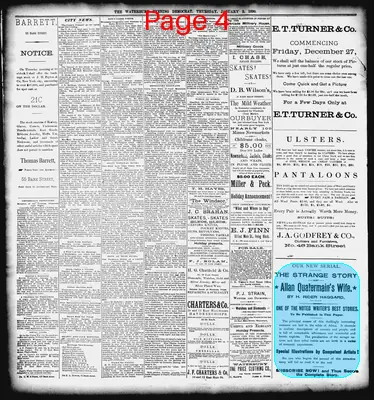 Page thumbnail for Waterbury Evening Democrat