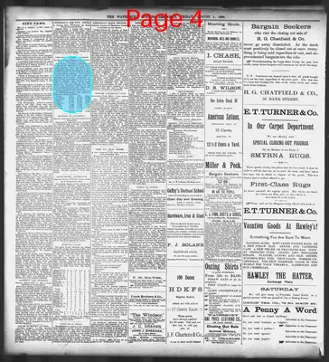 Page thumbnail for Waterbury Evening Democrat
