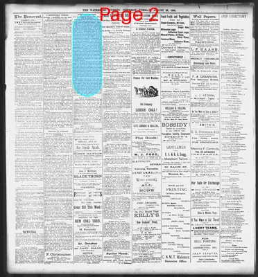 Page thumbnail for Waterbury Evening Democrat