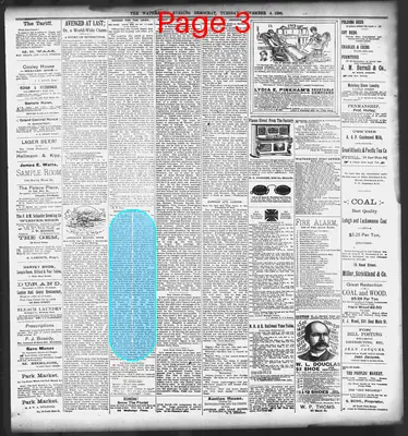 Page thumbnail for Waterbury Evening Democrat