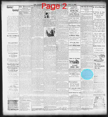 Page thumbnail for Waterbury Evening Democrat