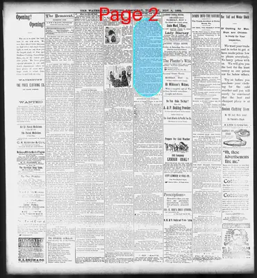 Page thumbnail for Waterbury Evening Democrat