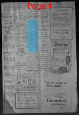 Page thumbnail for Taiban Valley News