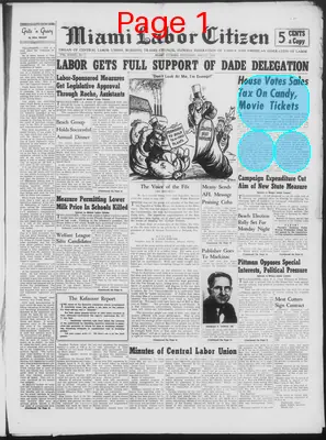 Page thumbnail for Miami Labor Citizen