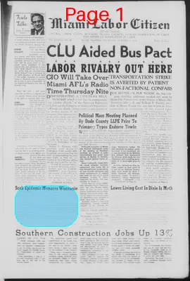 Page thumbnail for Miami Labor Citizen