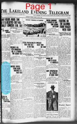 Page thumbnail for The Lakeland Evening Telegram