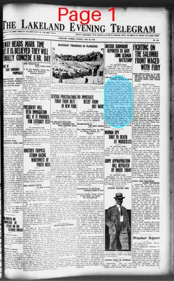 Page thumbnail for The Lakeland Evening Telegram