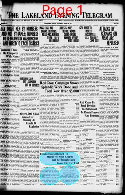 Page thumbnail for The Lakeland Evening Telegram