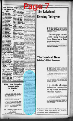 Page thumbnail for The Lakeland Evening Telegram