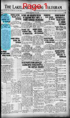 Page thumbnail for The Lakeland Evening Telegram