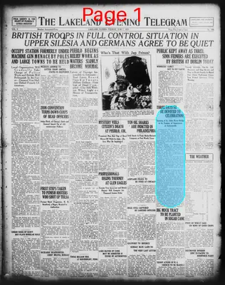 Page thumbnail for The Lakeland Evening Telegram