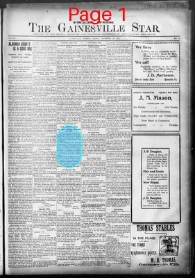 Page thumbnail for The Gainesville Star