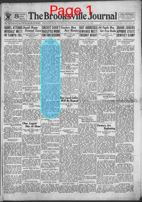 Page thumbnail for The Brooksville Journal