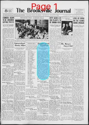 Page thumbnail for The Brooksville Journal