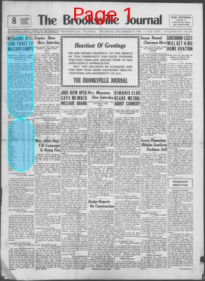 Page thumbnail for The Brooksville Journal