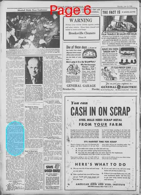 Page thumbnail for The Brooksville Journal