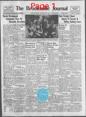 Page thumbnail for The Brooksville Journal
