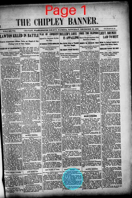 Page thumbnail for The Chipley Banner
