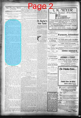 Page thumbnail for The Palatka News And Advertiser