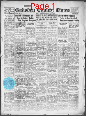 Page thumbnail for Gadsden County Times