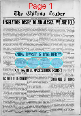 Page thumbnail for The Chitina Leader
