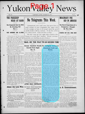 Page thumbnail for Yukon Valley News