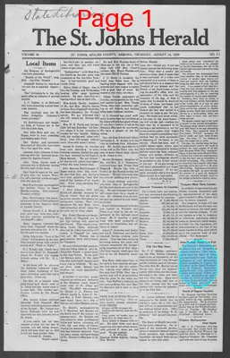 Page thumbnail for The St. Johns Herald