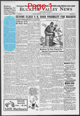 Page thumbnail for Buckeye Valley News And Buckeye Review