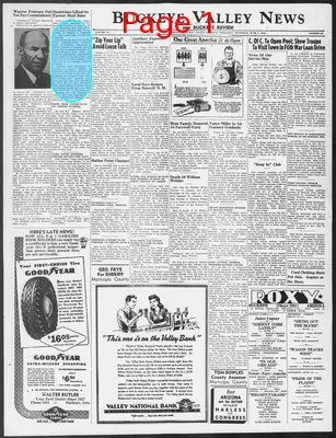 Page thumbnail for Buckeye Valley News And Buckeye Review