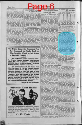 Page thumbnail for Ajo Copper News