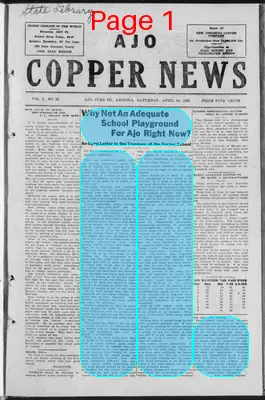 Page thumbnail for Ajo Copper News