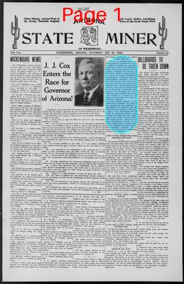 Page thumbnail for Arizona State Miner