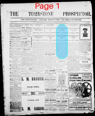 Page thumbnail for Tombstone Prospector