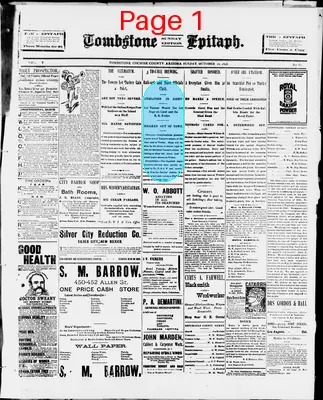 Page thumbnail for Tombstone Epitaph
