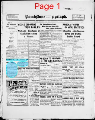 Page thumbnail for Tombstone Epitaph