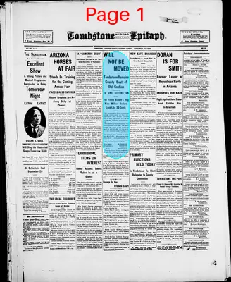 Page thumbnail for Tombstone Epitaph